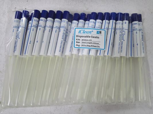 Συγκεντρωμένες στοματικές πατσαβούρες DNA για δειγματοληψίας τη νάυλον πατσαβούρα μεταφορών ινών αποστειρωμένη με το σωλήνα