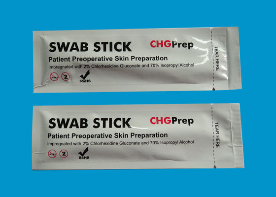 Gluconate Chlorhexidine πατσαβούρα 132mm προετοιμασιών CHG αφρός 2%CHG + 70%IPA